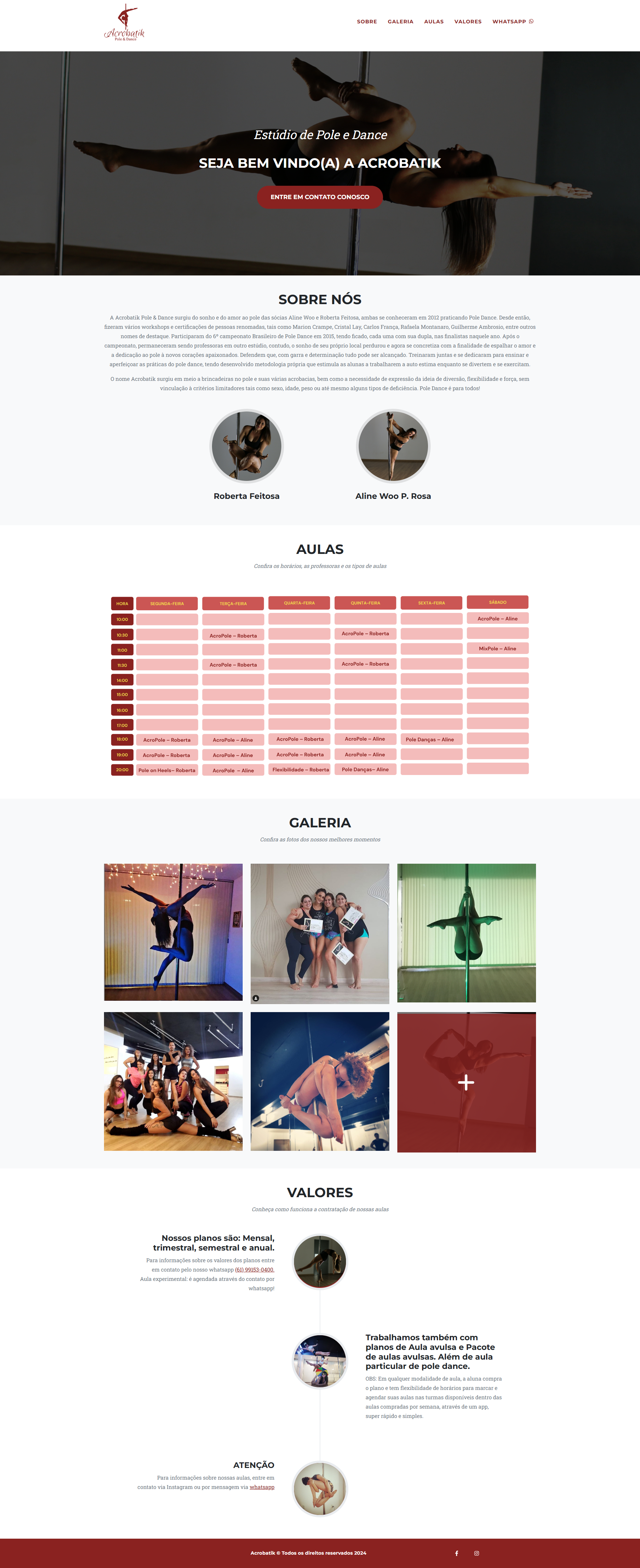 Landing Page - Acrobatik