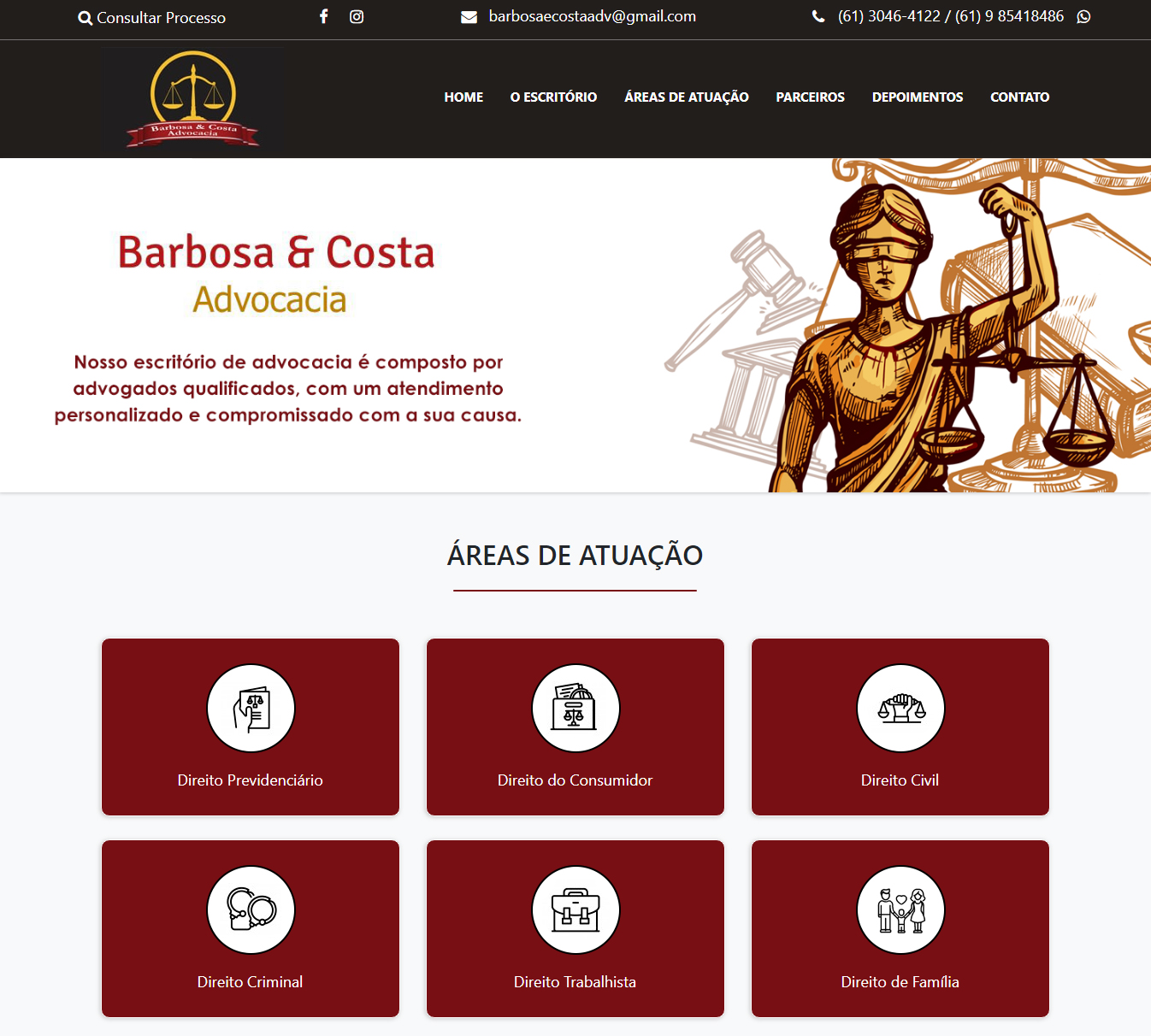 Site - WordPress - Barbosa & Costa
