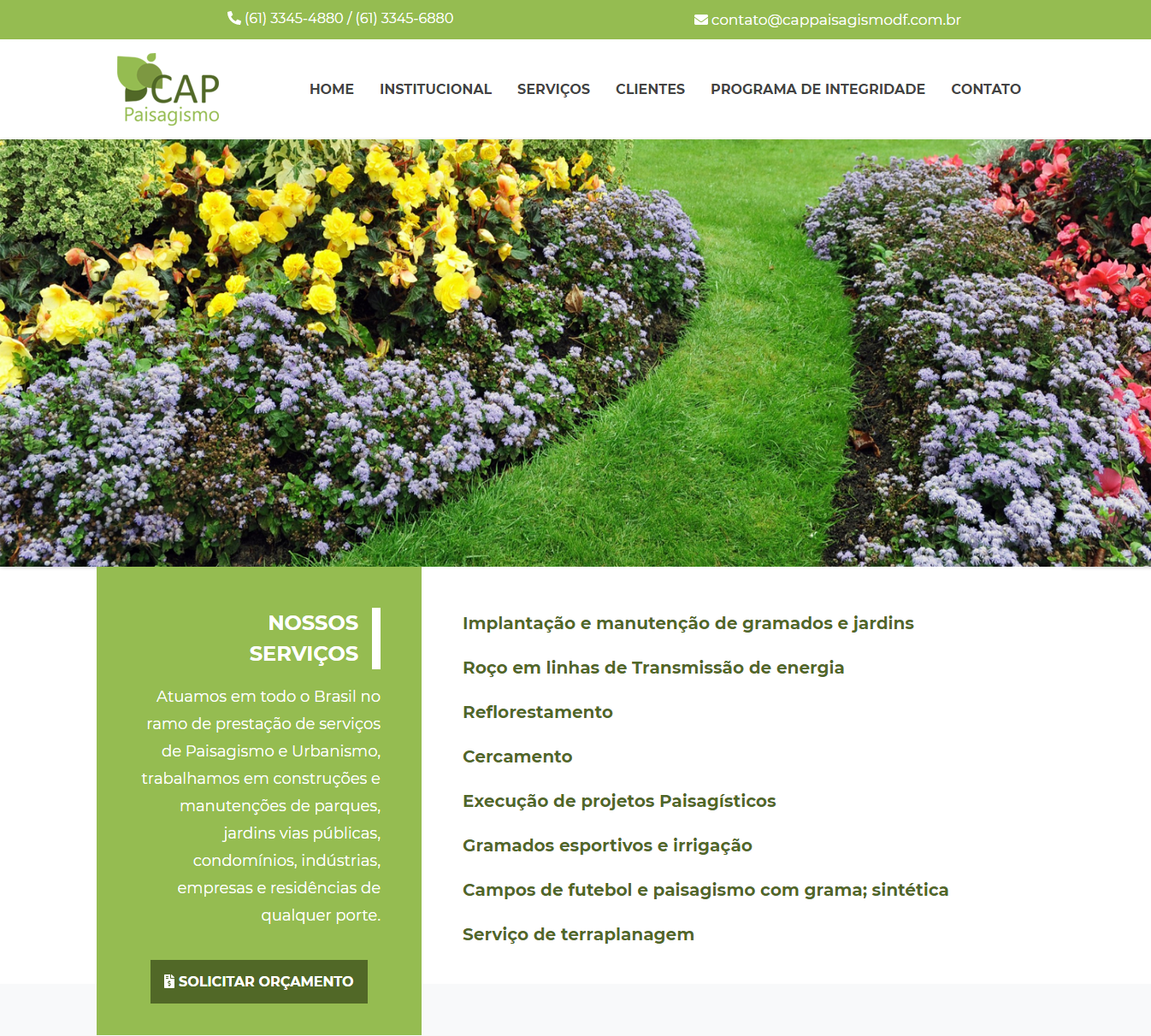 Site - WordPress - Cap Paisagismo