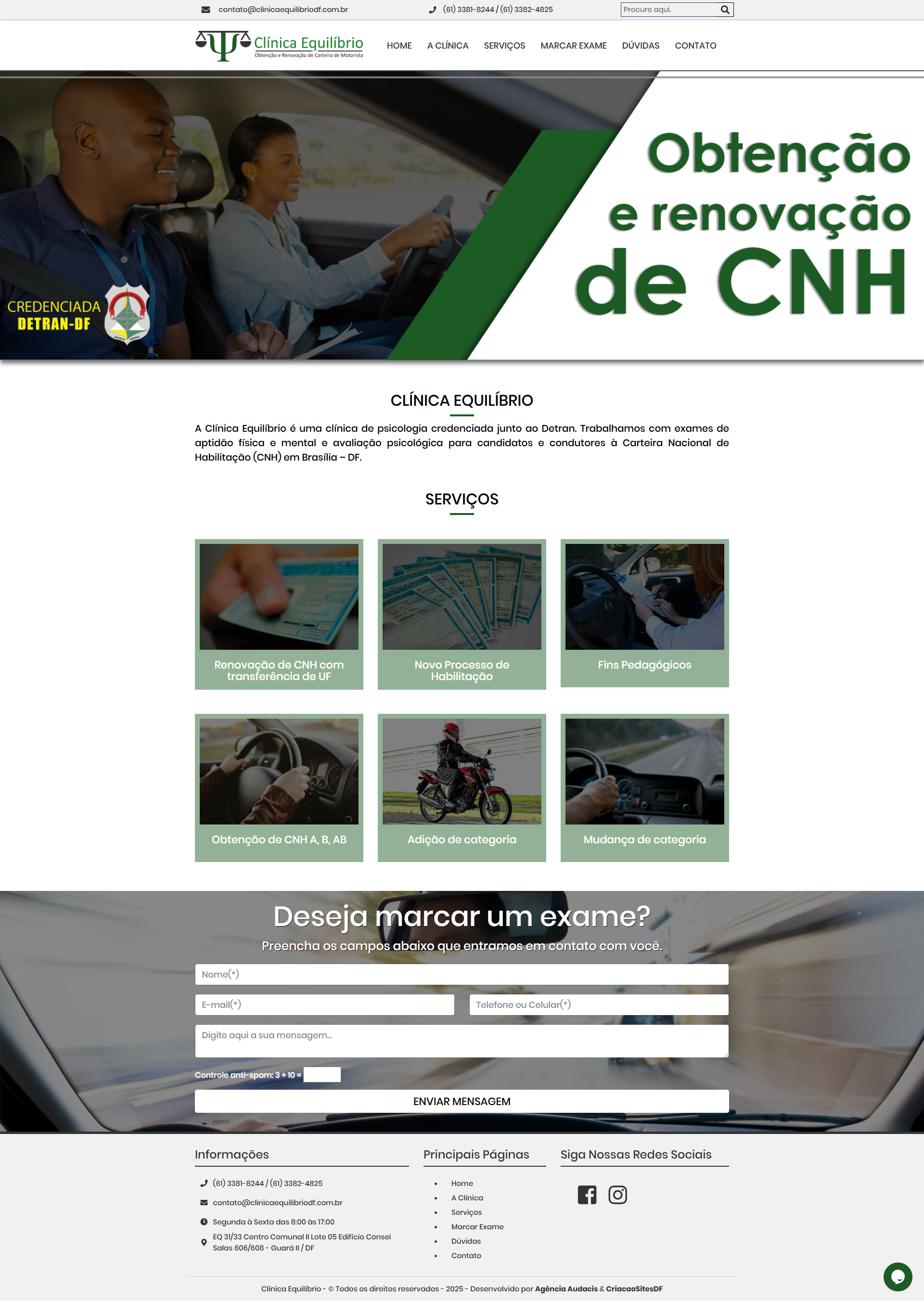 Site - WordPress - Clinica Equilibrio